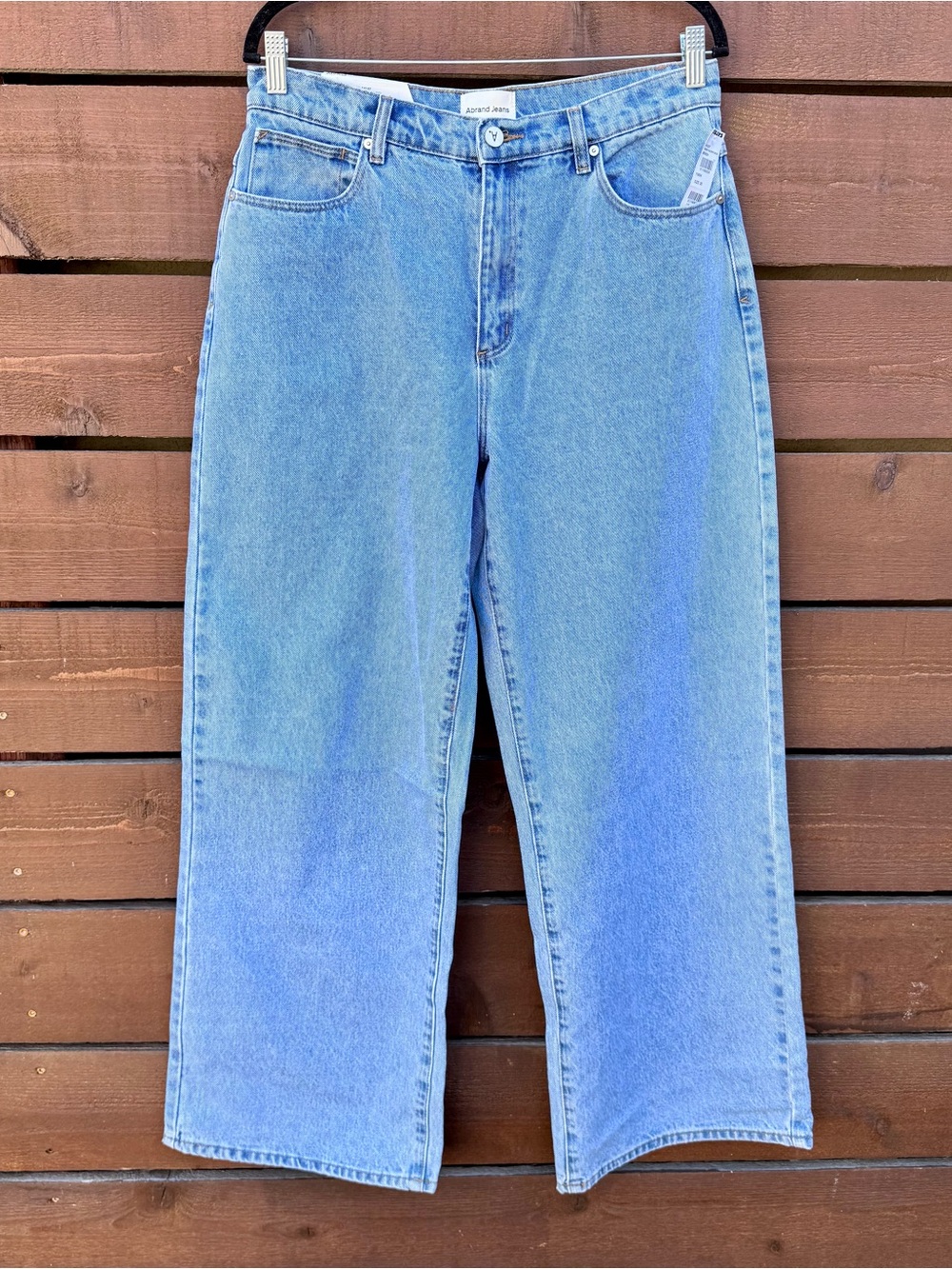NWT A.Brand Abrand 95 Super Gigi Baggy Wide Leg Loose Fit Mid-Rise Rigid Denim J
